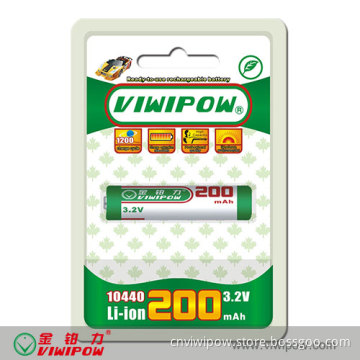 Eco-Friendly Lithium Ion Battery for Alarm Colock (VIP-10440-200)